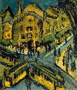 Ernst Ludwig Kirchner Nollendorfplatz oil on canvas